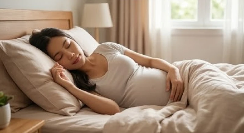 Mơ thấy chó có bầu: Điềm hung cát & số may mắn theo bối cảnh 6 Phụ nữ mang thai đang chìm vào giấc ngủ bình yên, phản ánh trạng thái tâm lý thoải mái và sự đồng cảm trước kỳ sinh nở