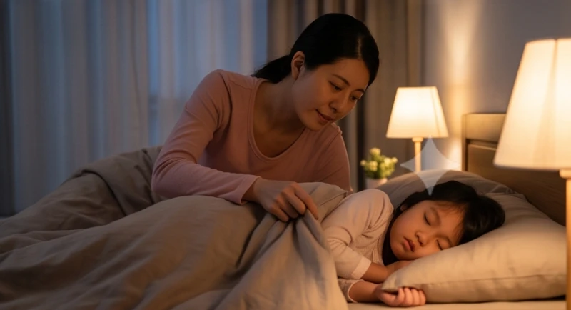 Mơ bị lạc mất con: Giải mã điềm báo giới tính và số may mắn 8 Người mẹ mỉm cười nhẹ nhàng đắp chăn ấm cho đứa trẻ đang say giấc nồng trên giường ngủ