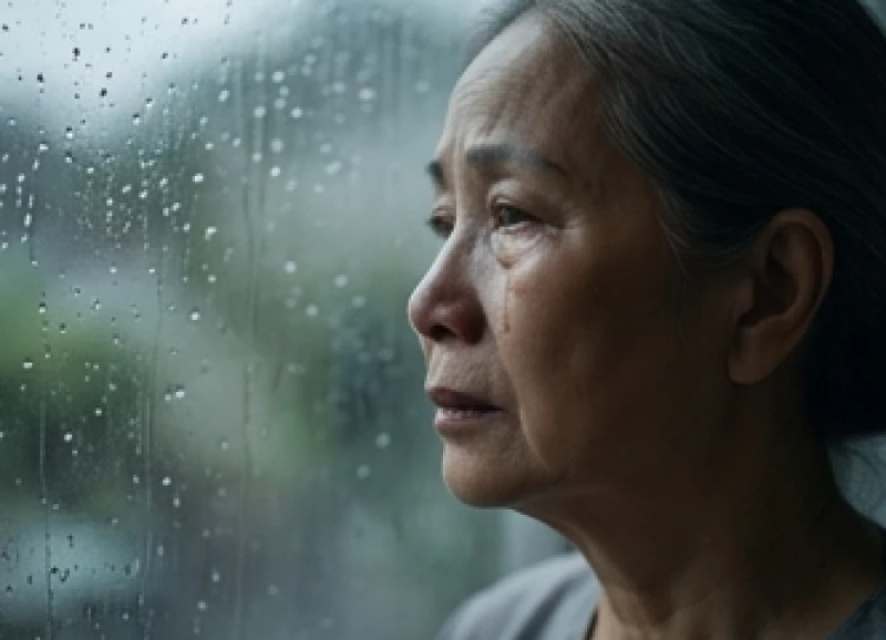 Mơ thấy mẹ khóc là điềm gì: Giải mã điềm báo và góc nhìn tâm lý 6 Sự im lặng bao trùm không gian khi những giọt nước mắt lặng lẽ rơi đại diện cho sự bất lực và tổn thương sâu sắc