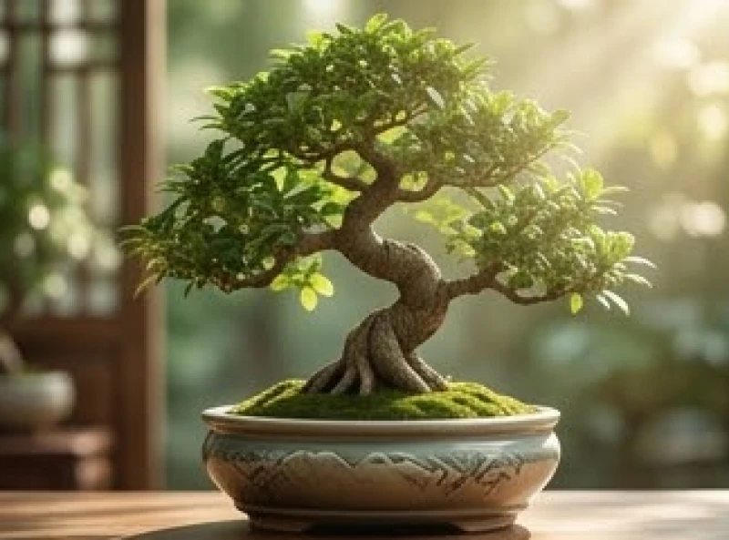 Tử vi trọn đời tuổi Mậu Thìn 1988 nữ mạng: Lộ trình vận mệnh 1 Chậu cây bonsai xanh tươi đại diện cho mệnh Đại Lâm Mộc của nữ mạng Mậu Thìn 1988 đầy sức sống