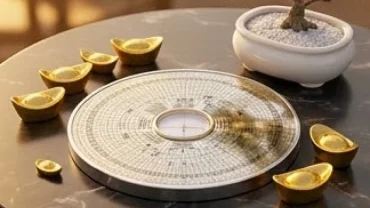 Biểu tượng phong thủy ngũ hành bằng kim loại sáng bóng đại diện cho người thắc mắc mệnh kim sinh năm nào