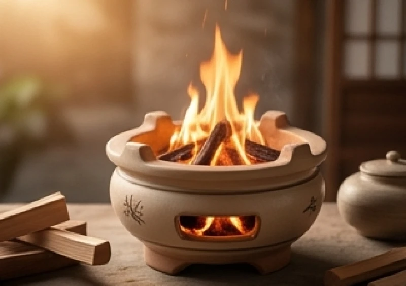 Ngọn lửa ấm áp trong lò gốm đại diện cho sức sống mãnh liệt của nạp âm Lư Trung Hỏa