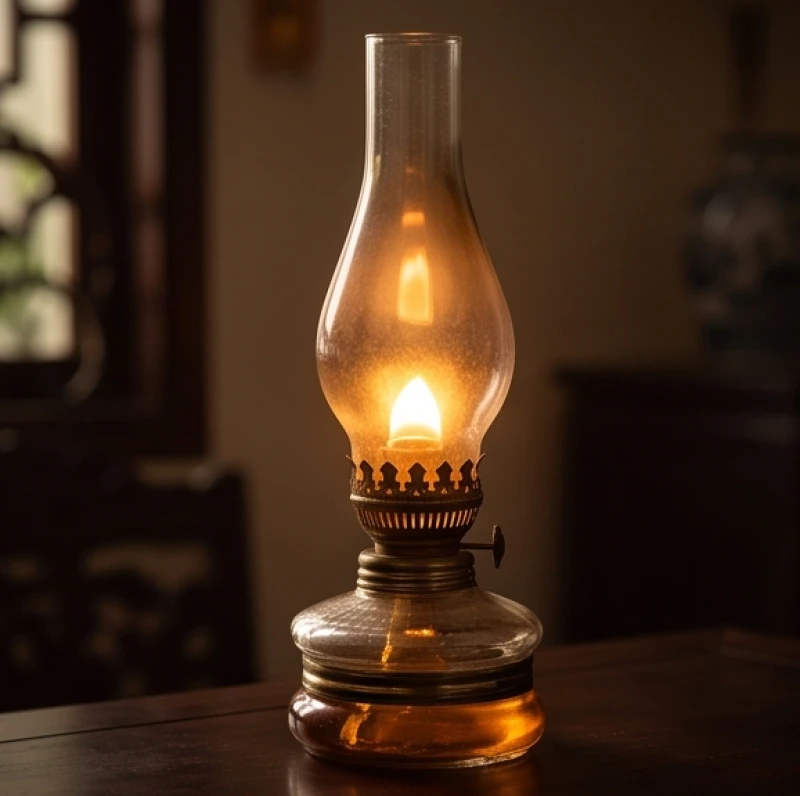 Ngọn lửa đèn dầu tĩnh lặng tượng trưng cho nạp âm Phú Đăng Hỏa của tuổi 1965