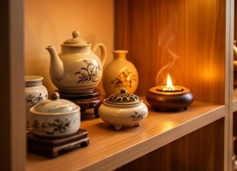 Các vật phẩm phong thủy bằng gốm sứ tượng trưng cho mệnh Thổ giúp thu hút vượng khí kinh doanh