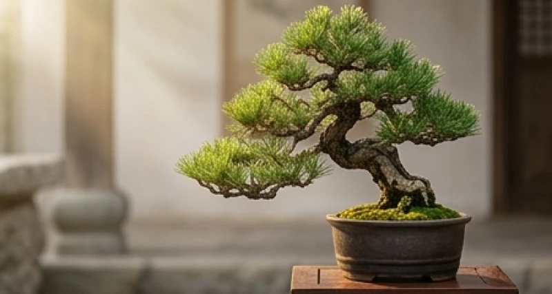 Cây tùng bách bonsai đại diện cho mệnh Tùng Bách Mộc của tuổi Canh Dần