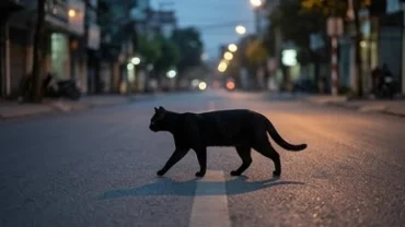 Hiện tượng mèo đen băng qua đường là điềm gì dưới góc nhìn khoa học và phong thủy