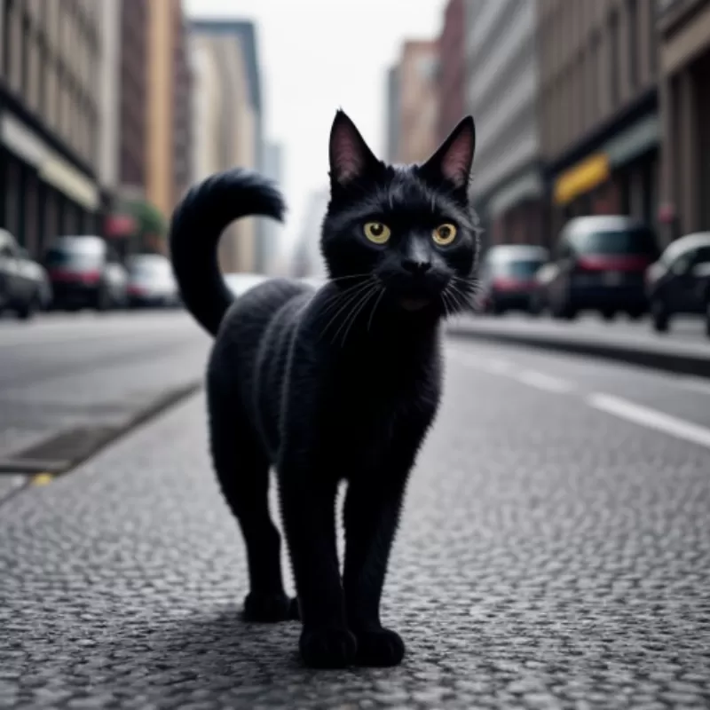 Mèo đen đi ngang đường là điềm gì?