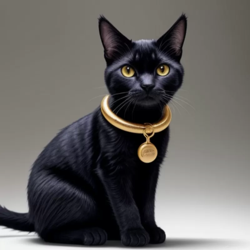 Hình ảnh con mèo đeo vòng tay phong thủy