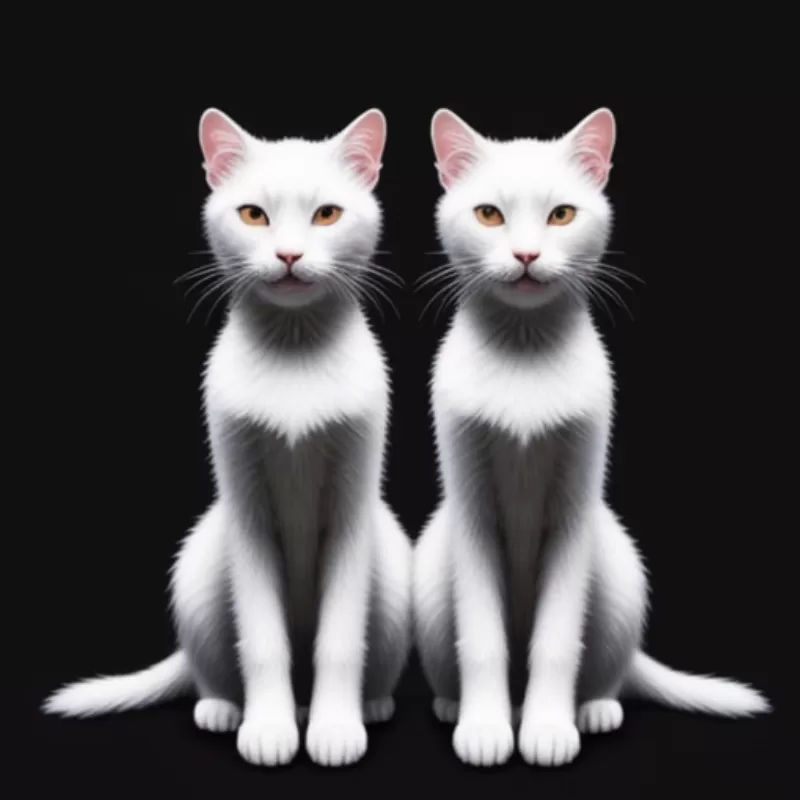 Mèo Trắng Và Mèo Đen