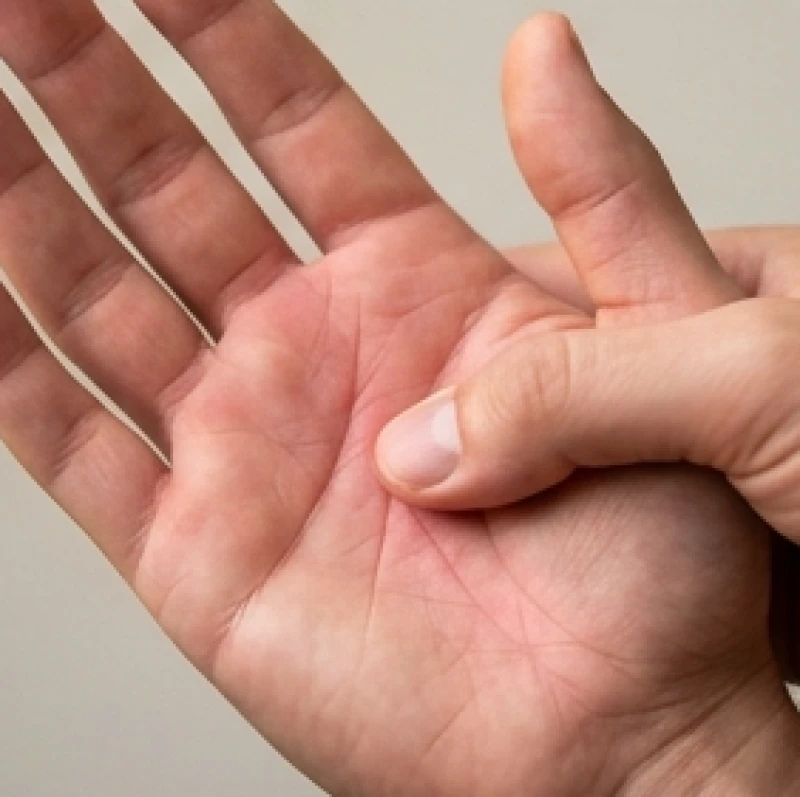 Xem chỉ tay là gì: Nguồn gốc, 4 đường chính và cách dùng AI 9 Dùng ngón cái ấn nhẹ vào giữa lòng bàn tay để các đường chỉ chính ửng hồng và hiện rõ