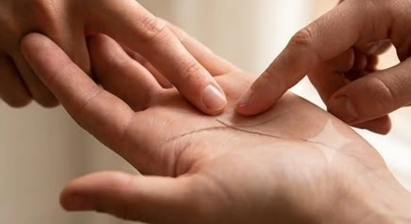 Đường tâm đạo nằm ở đâu: Cách xác định chuẩn và đọc vị tình duyên 8 Sử dụng ngón trỏ miết nhẹ dọc theo đường tâm đạo để cảm nhận độ sâu và nhận diện vị trí điểm kết thúc