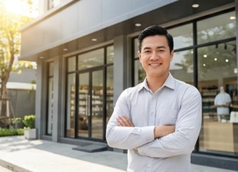 Tuổi Sửu hợp nghề gì: Phân hóa nam nữ và lĩnh vực rủi ro 5 Chủ doanh nghiệp nhỏ tuổi Sửu tự hào đứng trước cửa hàng kinh doanh tự tay thiết lập