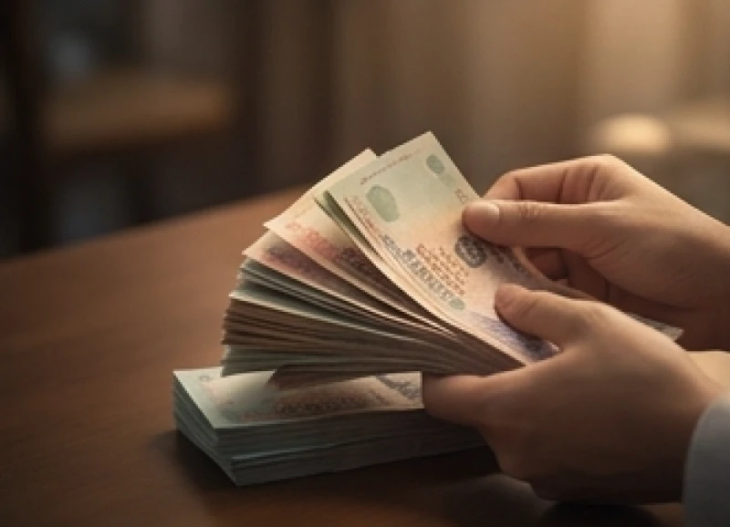Mơ thấy rất nhiều tiền: Giải mã điềm báo & bộ số tài lộc 9 Đôi bàn tay cẩn thận lật mở từng tờ tiền giấy trên mặt bàn dưới ánh sáng ấm áp tập trung