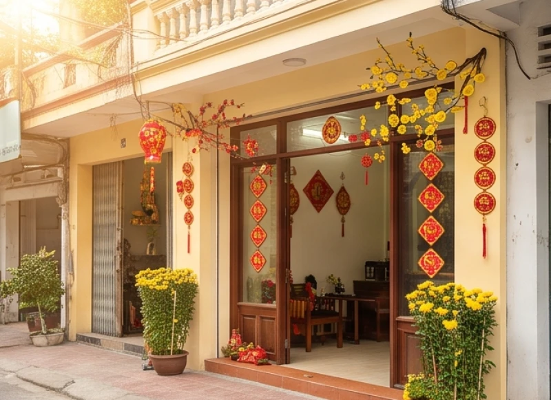 Không khí tấp nập tại cửa hàng kinh doanh trong ngày vía Thần Tài mùng 10