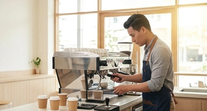 Tuổi Hợi hợp kinh doanh gì: Mô hình chi tiết và ma trận đối tác 4 Nhân viên pha chế đang làm việc tại một quán cafe hiện đại mang phong cách tối giản sinh lời cho mệnh Thủy