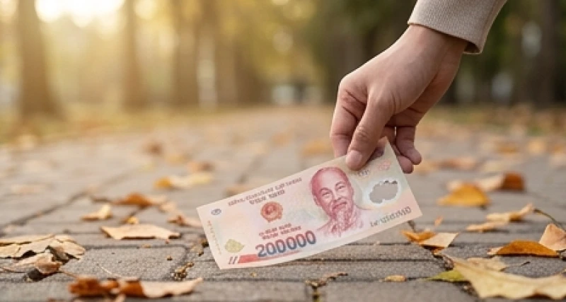 Người mơ thấy nhặt được tờ tiền 200 nghìn hoặc được người lạ trao tay