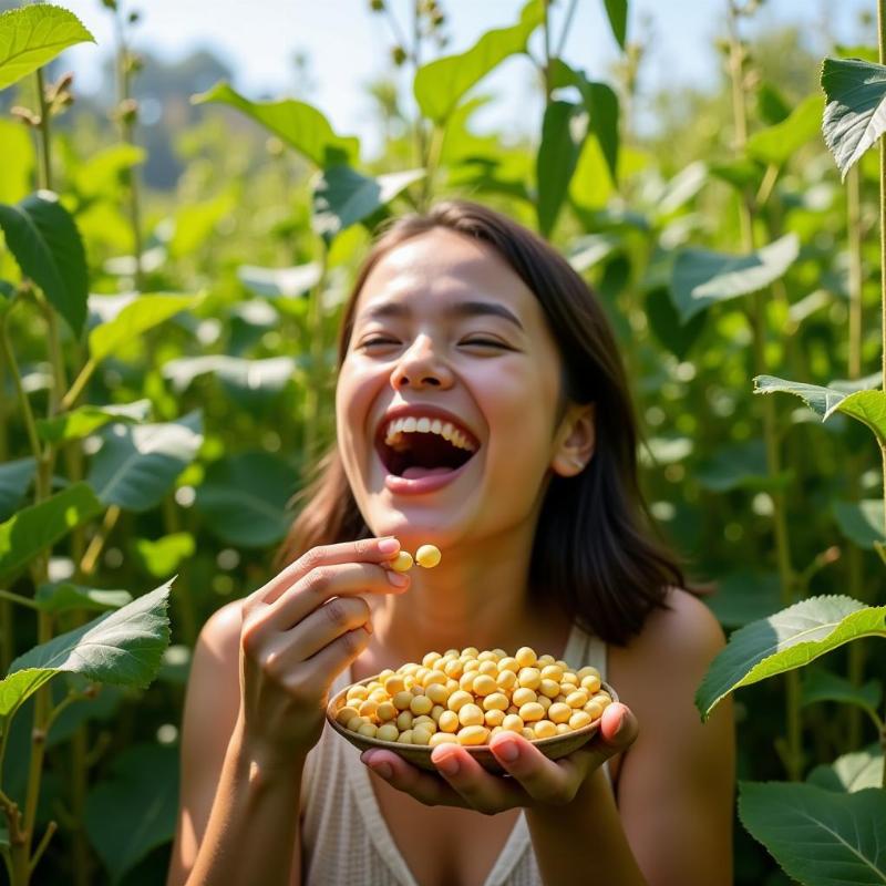 Mơ thấy ăn đậu nành chín mọng