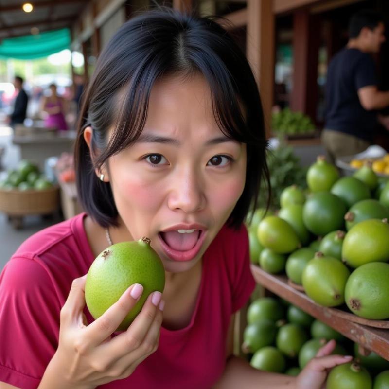 Mơ thấy ăn ổi chua