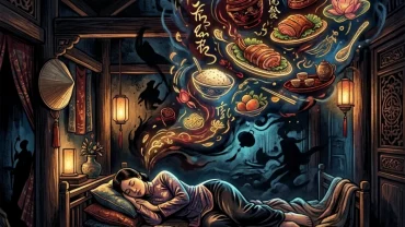 Hình ảnh phong thủy giải mã điềm báo tốt xấu khi mơ thấy ăn thịt chó trong văn hóa tín ngưỡng Việt Nam