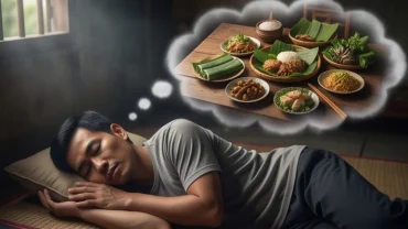Người đàn ông nằm ngủ mơ thấy ăn thịt chó trên mâm cỗ truyền thống