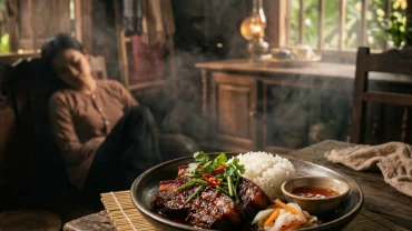 Hình ảnh minh họa ý nghĩa tâm linh và điềm báo sức khỏe khi mơ thấy ăn thịt rắn trong văn hóa Việt Nam