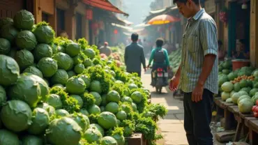 Mơ thấy bán cải thảo tươi tốt