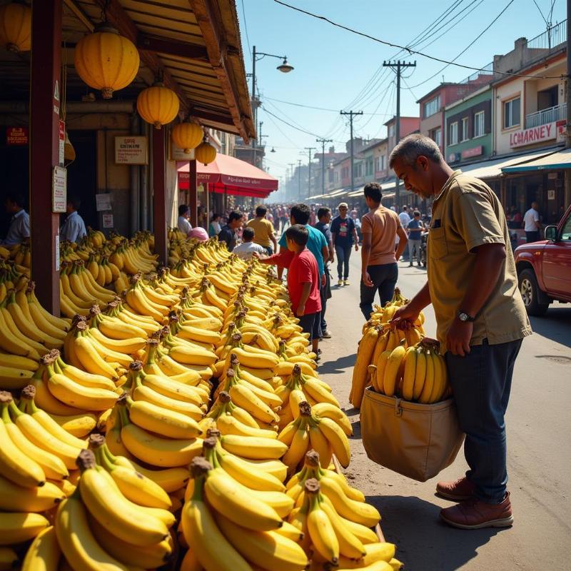 Mơ thấy bán chuối chín vàng