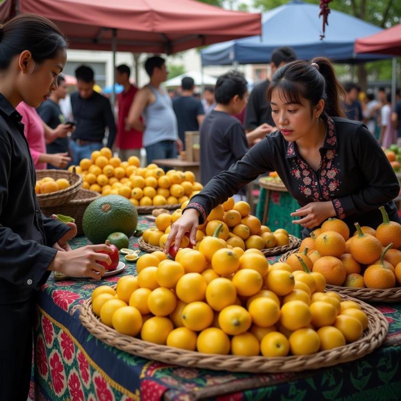 Mơ thấy bán dâu da chín mọng