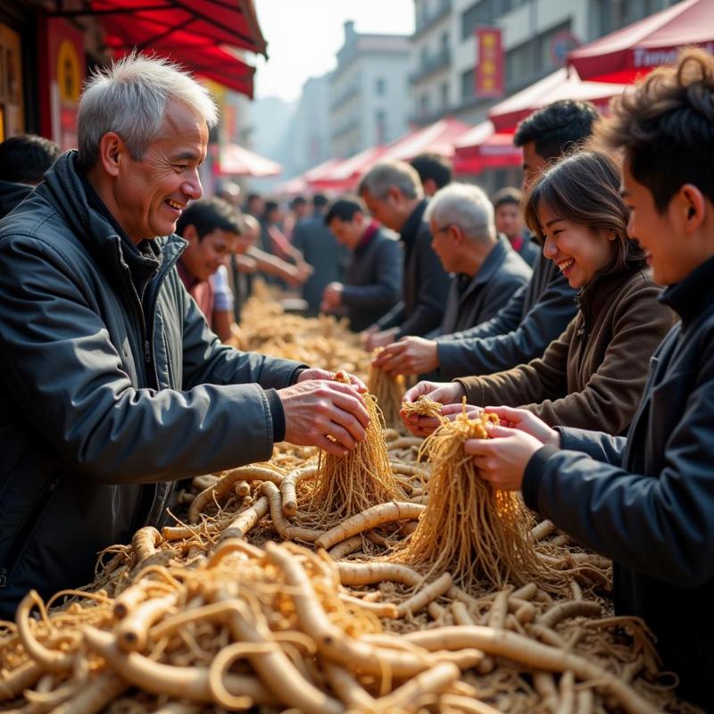 Mơ thấy bán đinh lăng nhiều khách