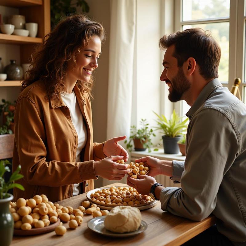 Mơ thấy bán hạt macca cho người quen