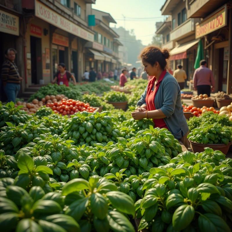 Mơ thấy bán húng quế tươi tốt