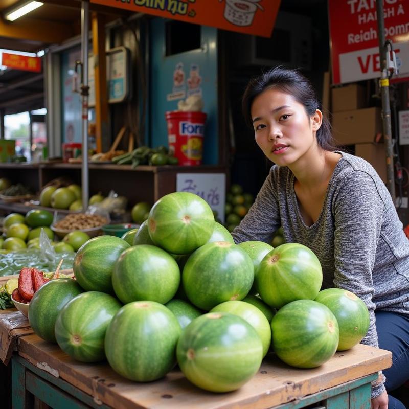 Mơ thấy bán khổ qua bị ế