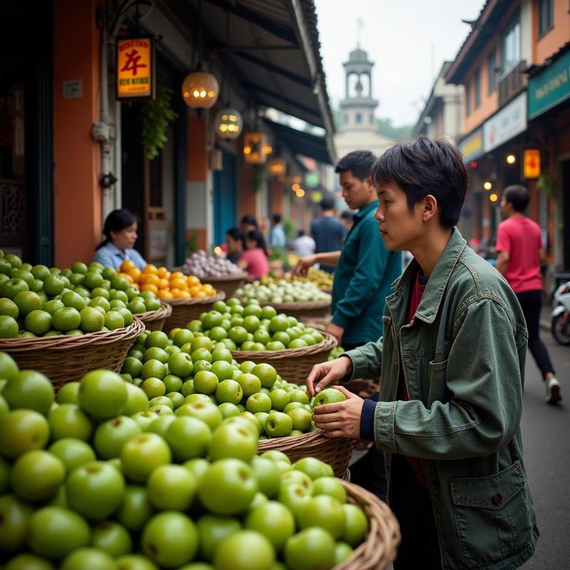 Mơ thấy bán mơ xanh ở chợ