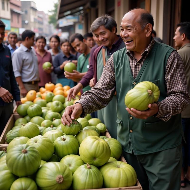 Mơ thấy bán mướp được giá