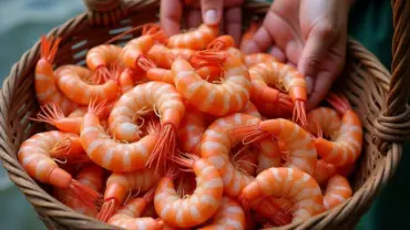 Mơ thấy bắt được nhiều tôm tươi sống