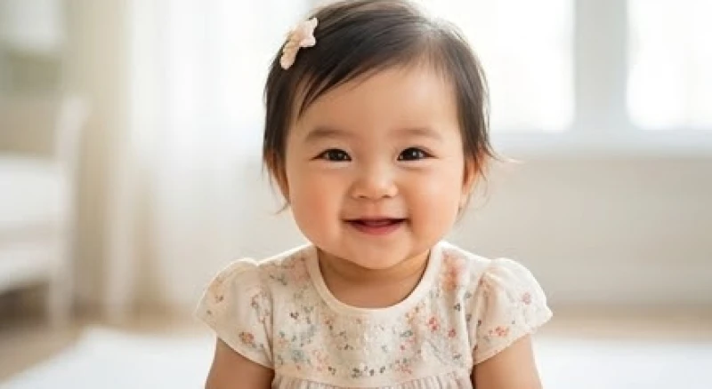 Nụ cười tươi tắn của bé gái xinh xắn mang đến cảm giác bình yên và xua tan những muộn phiền