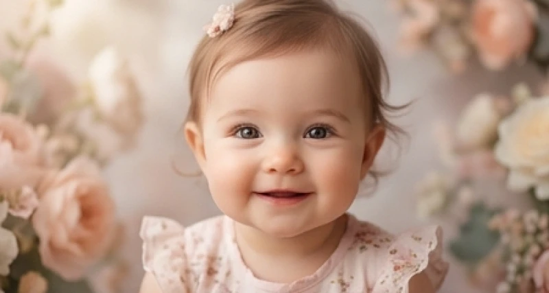 Mơ thấy em bé cười: Ý nghĩa tâm linh, tâm lý & con số may mắn 2 Một bé gái có nét mặt đáng yêu đang mỉm cười rạng rỡ thể hiện sự êm ấm và trọn vẹn trong tình cảm.