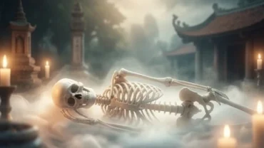 Biểu tượng bộ xương người trong không gian tâm linh phản ánh những điềm báo và trạng thái tâm lý ẩn sâu