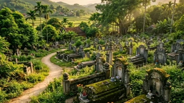 Hình ảnh phong thủy và tâm linh minh họa cho ý nghĩa điềm báo khi mơ thấy bốc mộ người thân