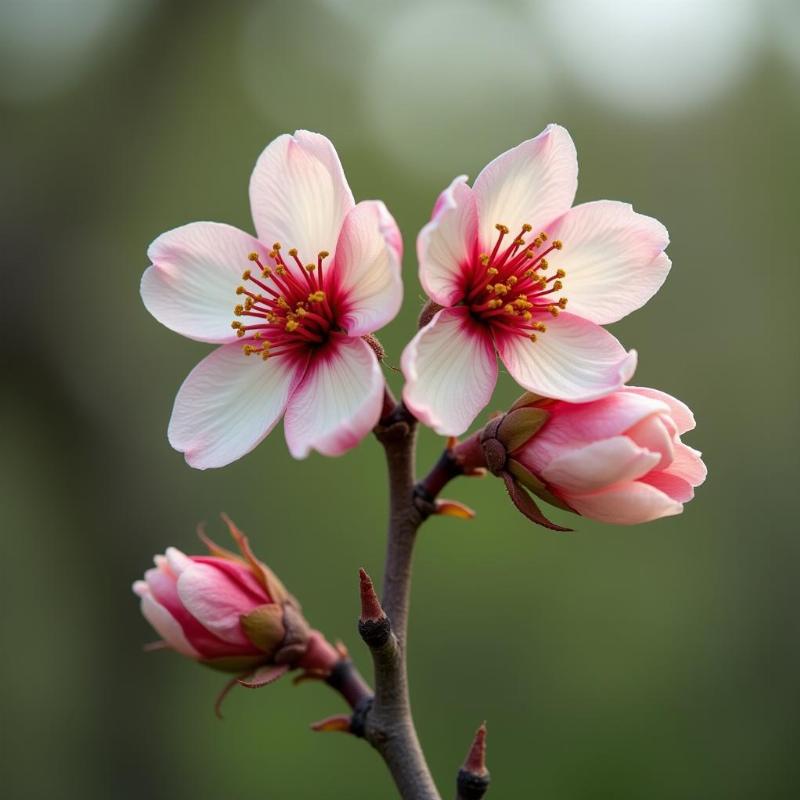 Mơ thấy cành hoa đào bị gãy