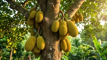 Giấc mơ thấy cây mít sai quả xum xuê với những trái lớn bám chặt gốc tượng trưng cho sự trù phú