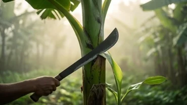 Giấc mơ thấy chặt cây chuối trong khu vườn xanh mát mang ý nghĩa tâm linh sâu sắc