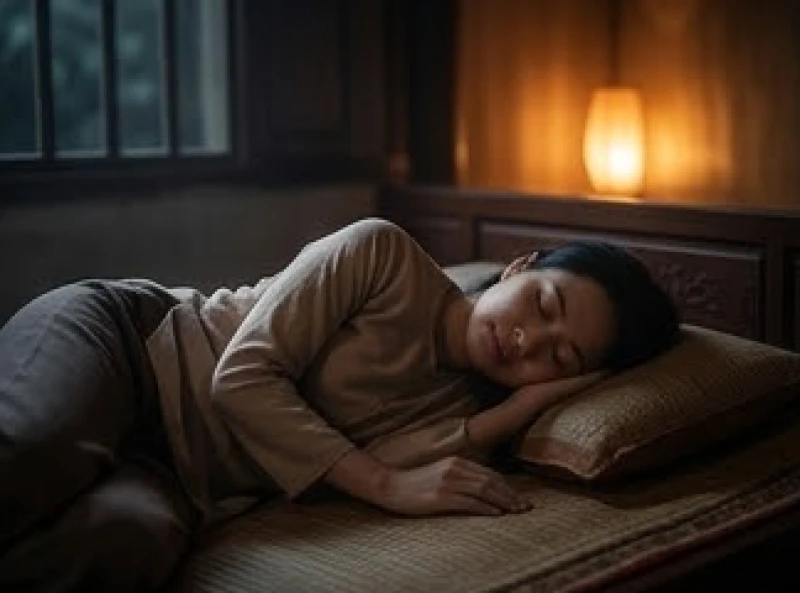 Người phụ nữ ngủ say với hình ảnh ngọn lửa ấm áp xuất hiện trong tâm trí