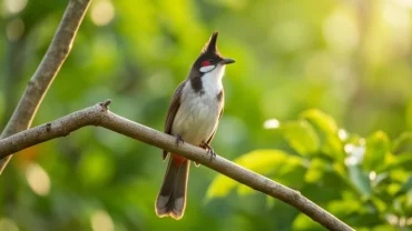 Giấc mơ thấy chim chào mào đậu trên cành cây với chiếc mào đỏ rực rỡ mang đến nguồn sinh khí mới