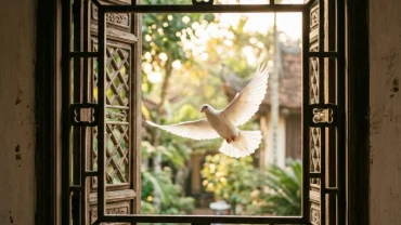 Biểu tượng phong thủy và điềm báo tâm lý đằng sau giấc mơ thấy chim màu trắng trong văn hóa phương Đông