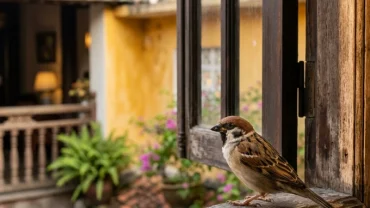 Hình ảnh giải mã ý nghĩa phong thủy khi mơ thấy chim sẻ mang lại thông điệp về tài lộc