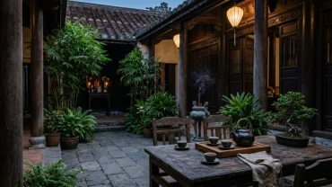 Hình ảnh minh họa điềm báo tâm linh khi mơ thấy chó cắn người khác trong không gian nhà Việt Nam