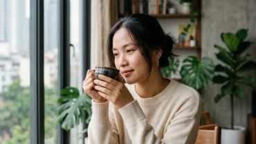 Người vợ Việt Nam tĩnh tâm suy nghĩ tìm hiểu nguyên nhân tâm lý khi mơ thấy chồng đi với gái