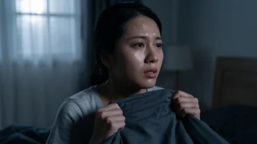 Người vợ trẻ bừng tỉnh giữa đêm với khuôn mặt đầy lo âu sau khi mơ thấy chồng đi với gái