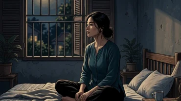 Hình ảnh người vợ Việt Nam thức giấc với nỗi bất an sau khi mơ thấy chồng mình có con với người khác